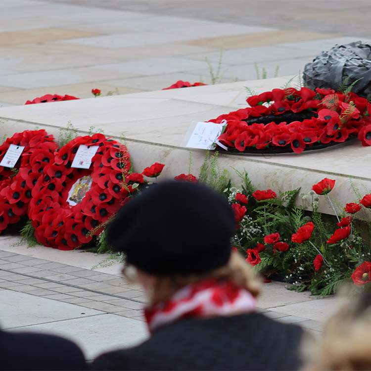 Poppy Wreaths laid at Armistice Day 2022