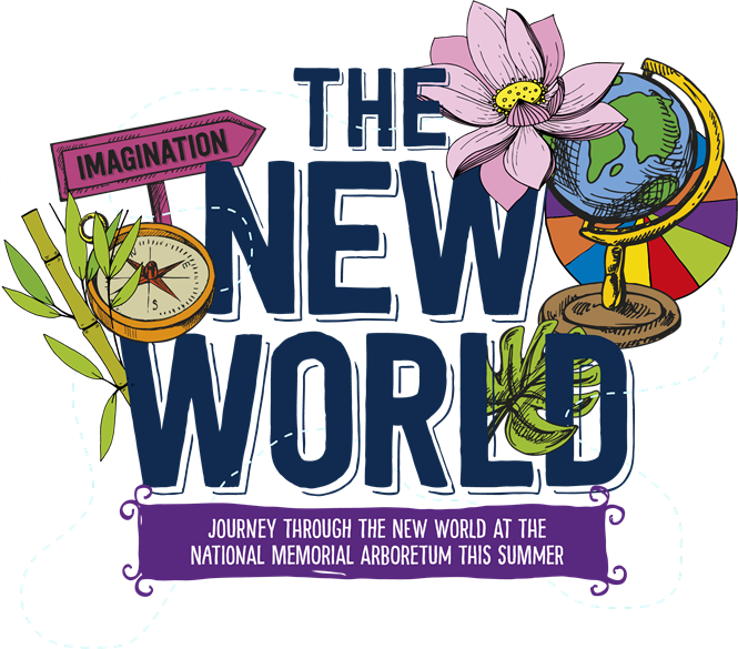 A graphical illustration of the word new world