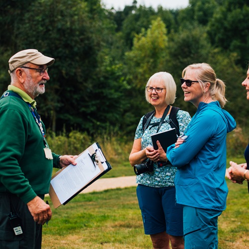 Arboretum Guide delivering a guided walk