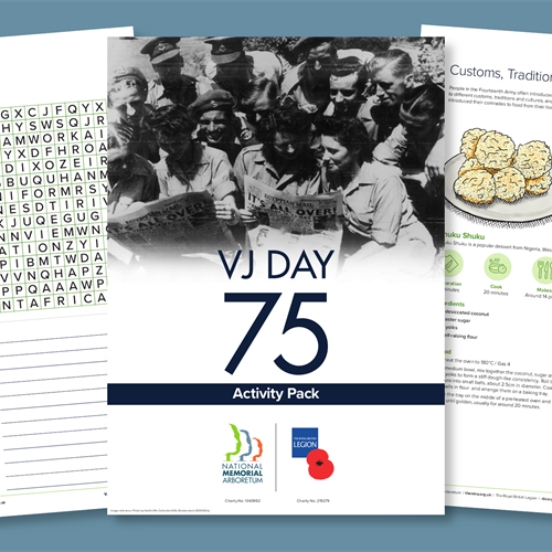 Pages from the VJ Day Activity Packs