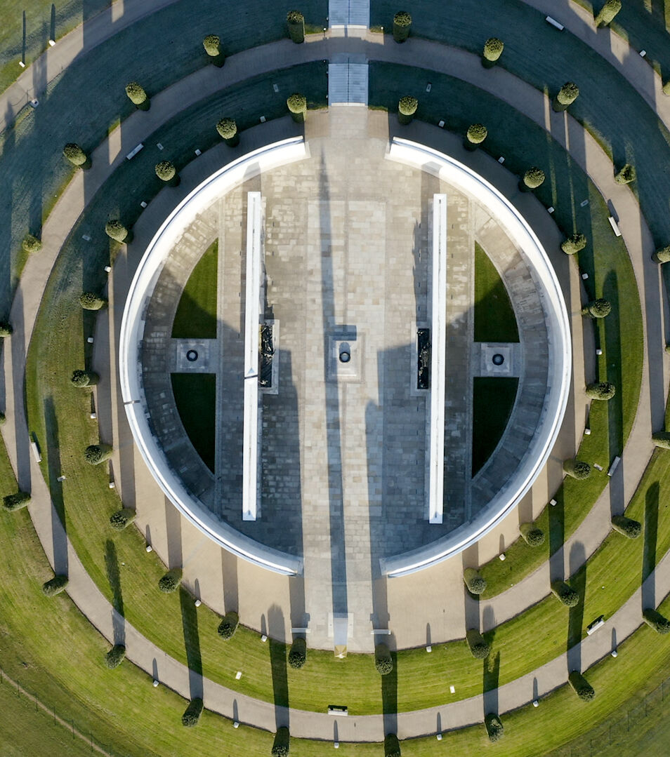 Armed Forces Memorial from above