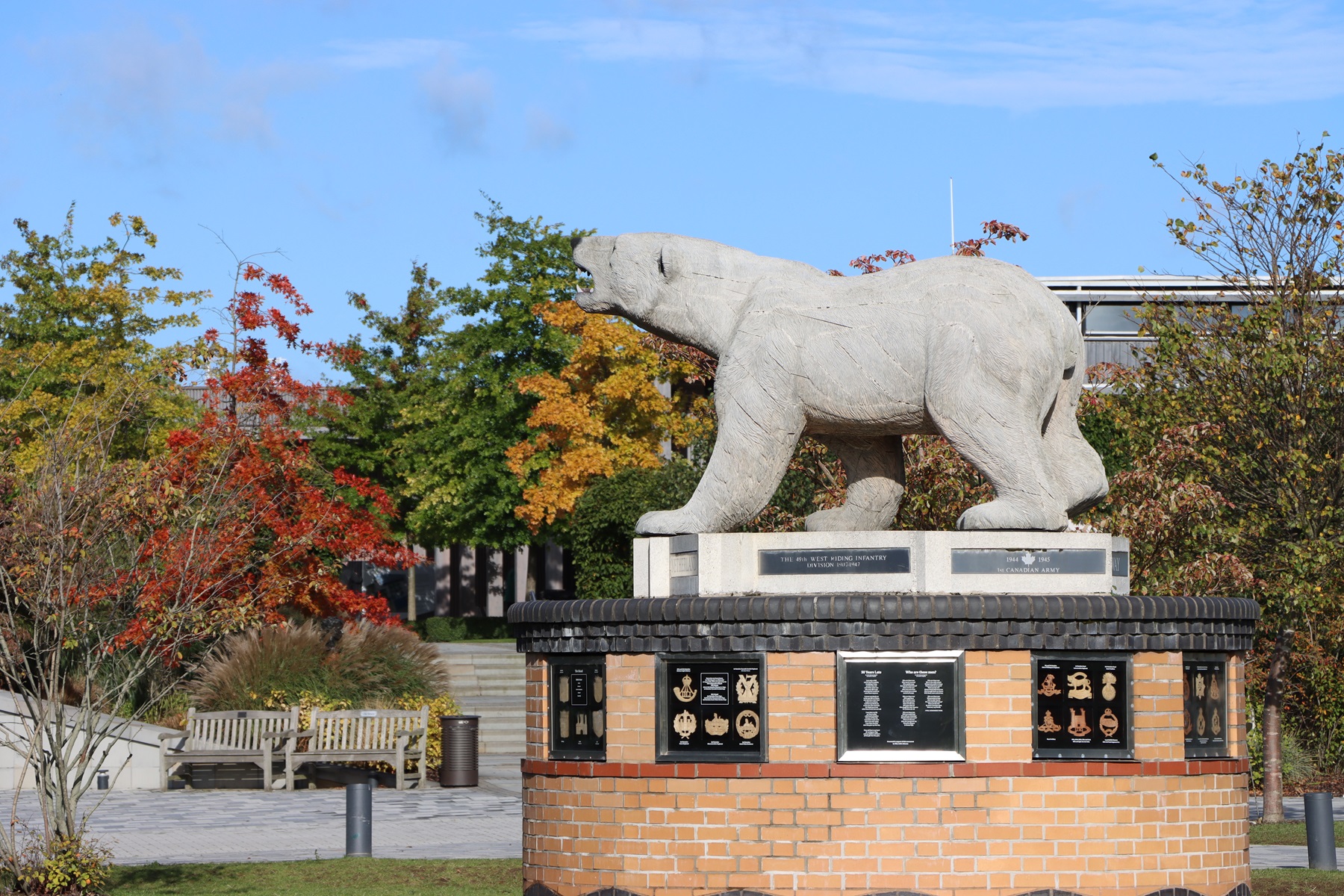 Polar Bear Memorial in Autumn