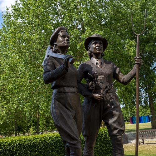 Women's Land Army and Timber Corps Memorial Bronze Statues